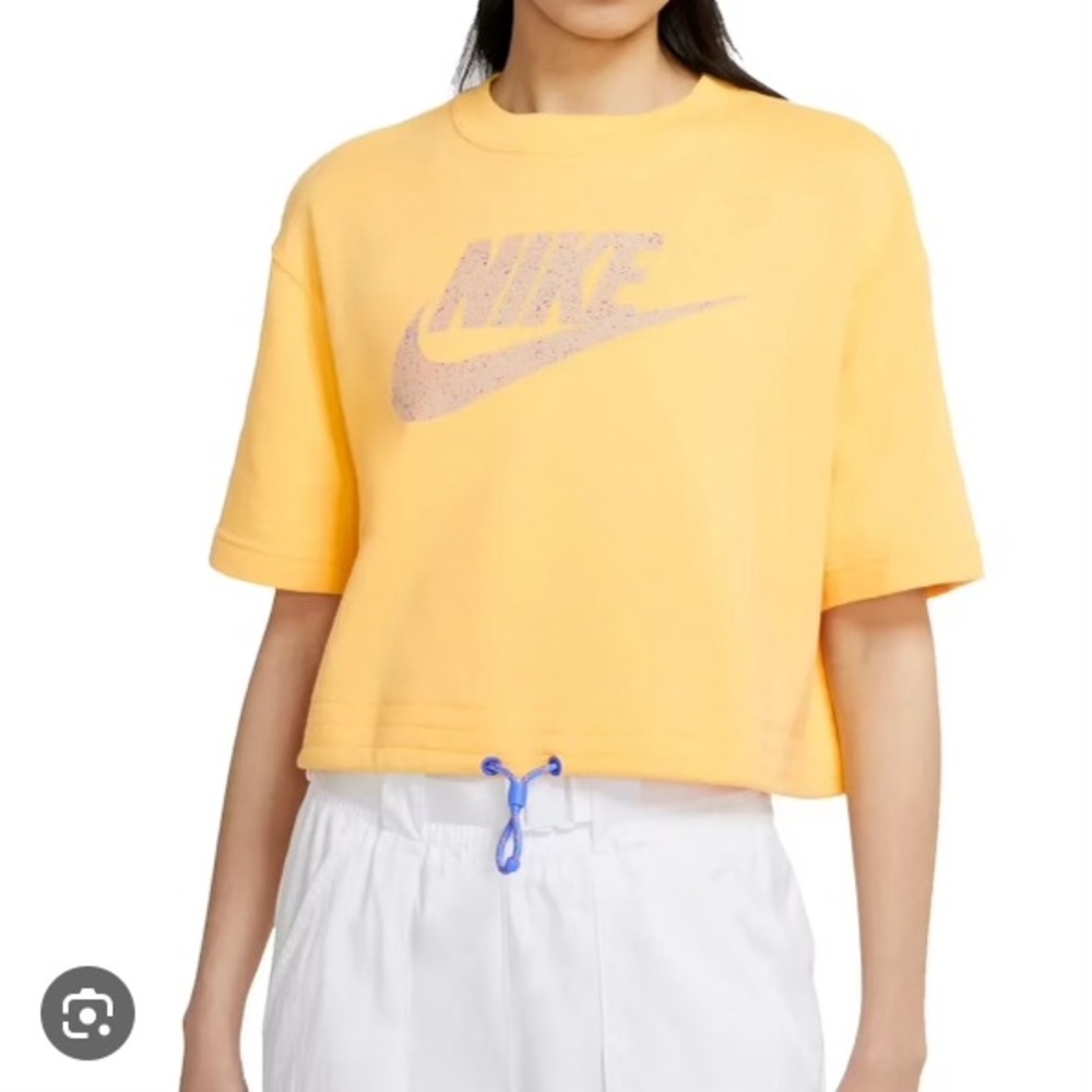 Nike Women’s Plus Size Exploded Icon Cropped Sweatshirt Top Size 2X